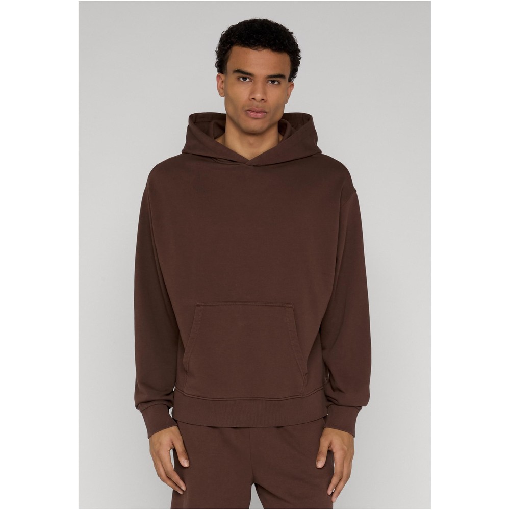 Urban Classics - Heavy Washed Boxy Hoodie - Brown